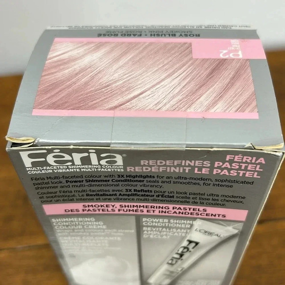 L'Oreal Feria Smokey Pastels Hair Color Pink Dye Salon Beauty Makeover Style - Picture 7 of 7